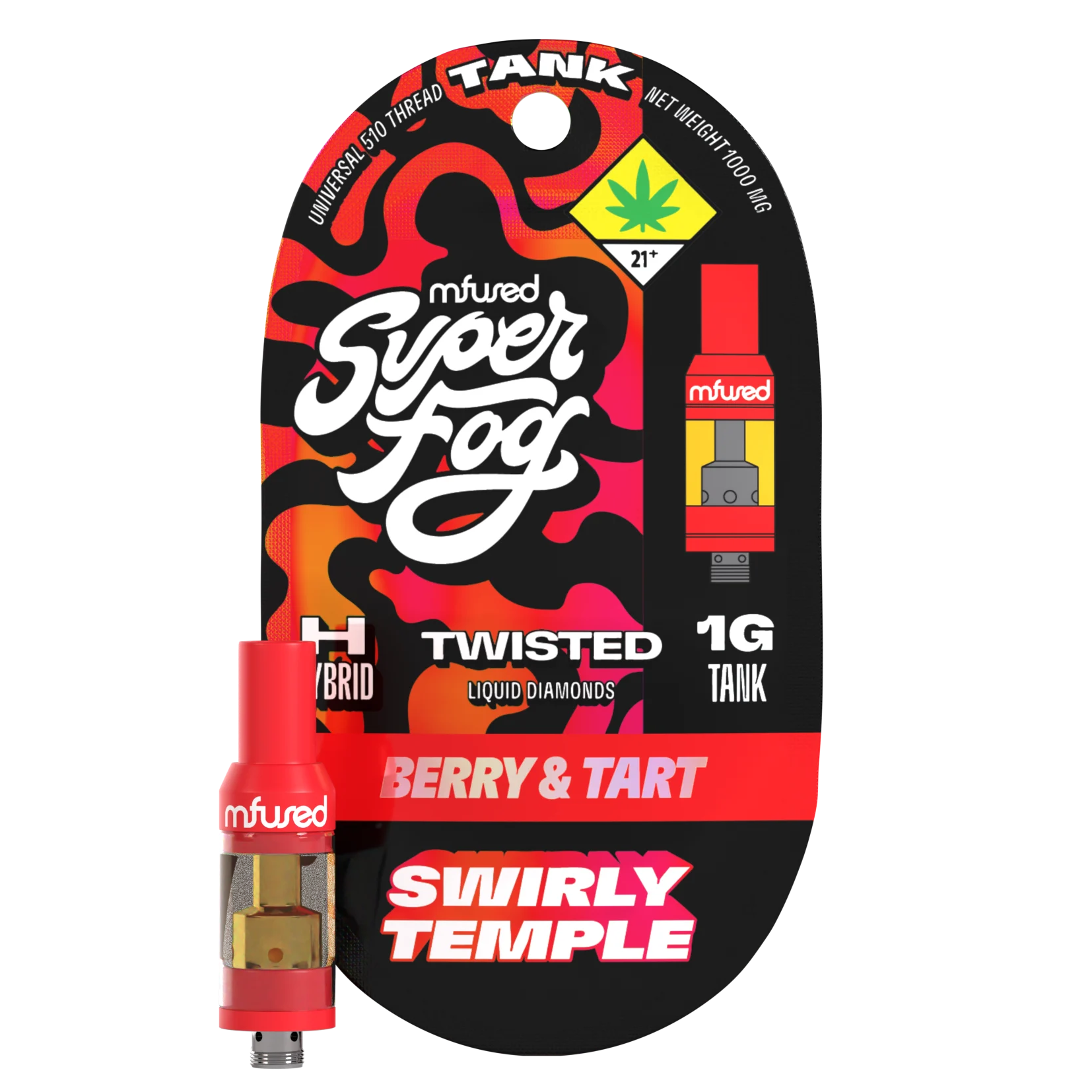 Photograph of product: Swirly Temple Liquid Diamonds Tanker-Cartridge