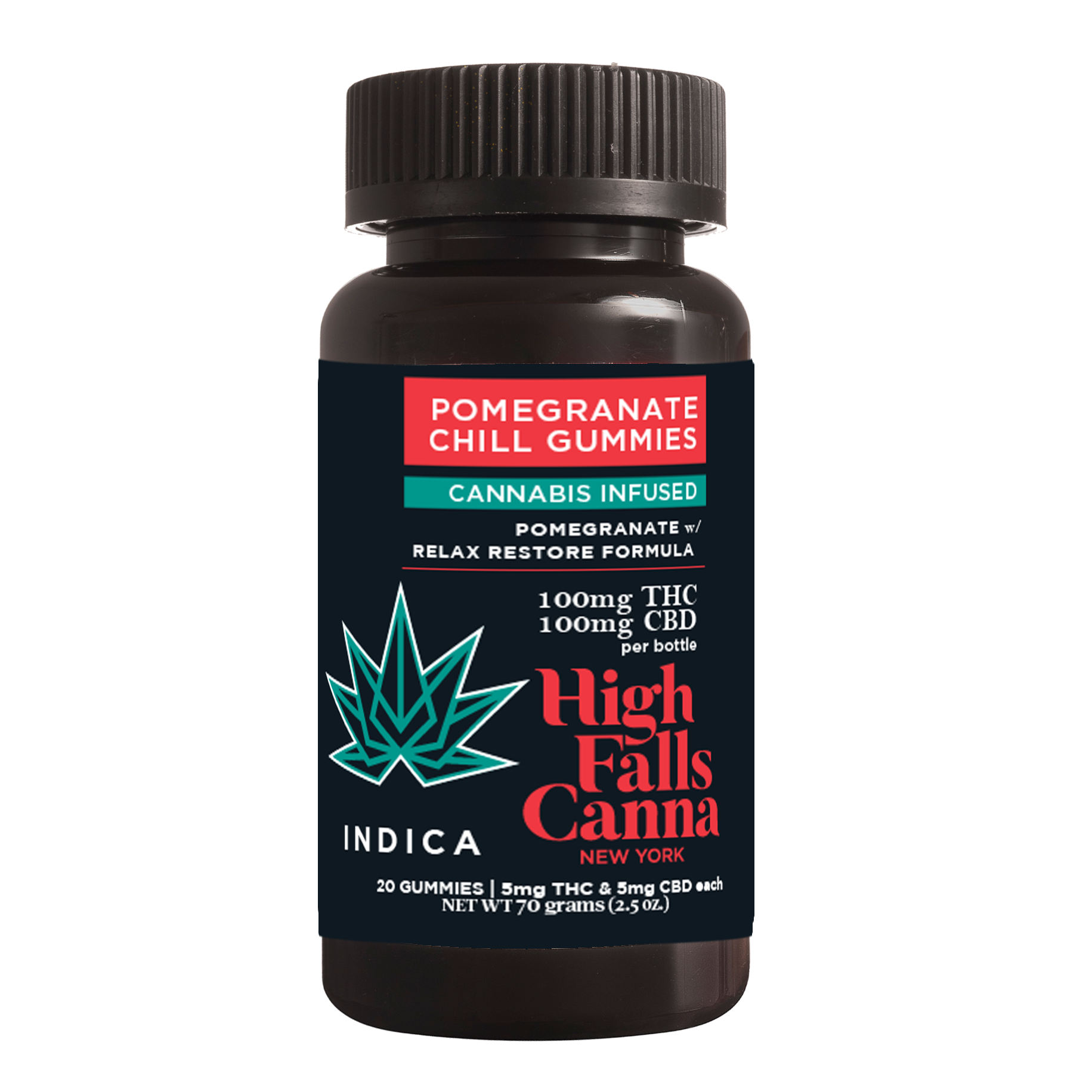 Photograph of product: High Falls - Pomegranate Chill - Gummies20ct
