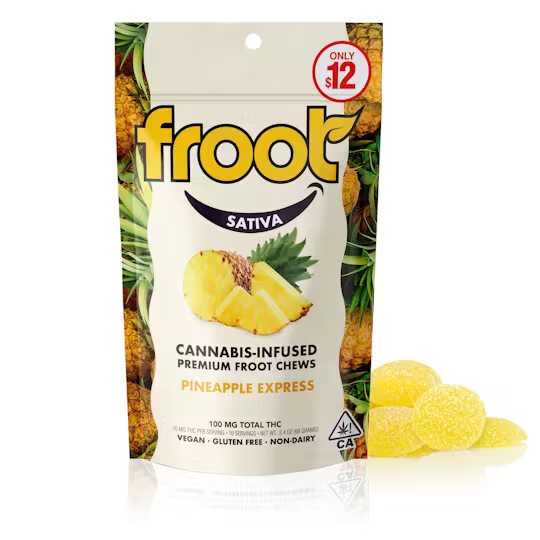 Photograph of product: Froot - Edibles - Gummy - Pineapple Express - 100MG