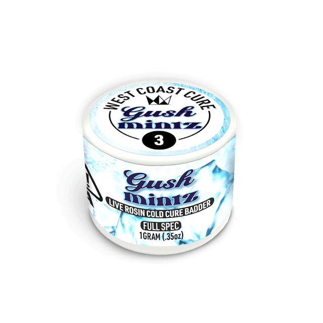 Photograph of product: Gush Mintz | Live Rosin Cold Cure Badder - T3 - 