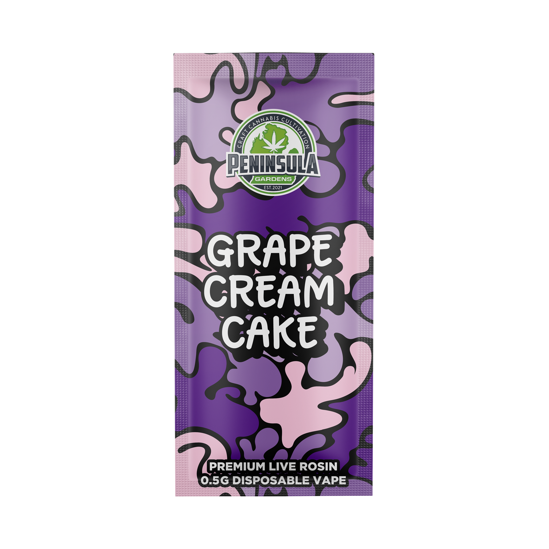 Photograph of Product: Grape Cream Cake Rosin Disposable