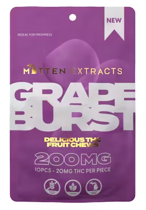 Photograph of product: Mitten Extracts Fruit Chews - Watermelon 200mg