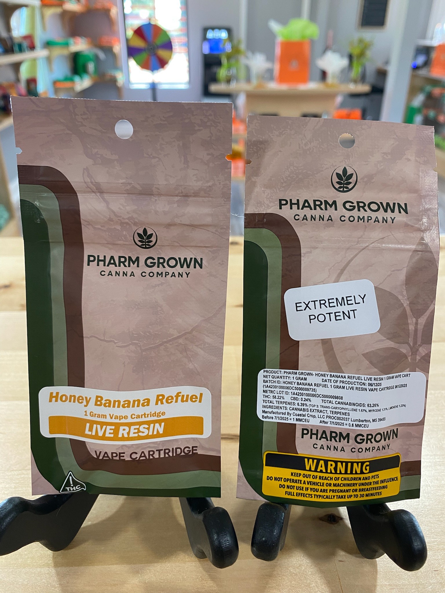 Photograph of product: Pharm Grown - Honey Banana Refuel Live Resin Cart