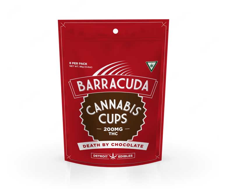 Photograph of Product: BARRACUDA CUPS | Edible | Chocolate | Death by Chocolate | 200mg