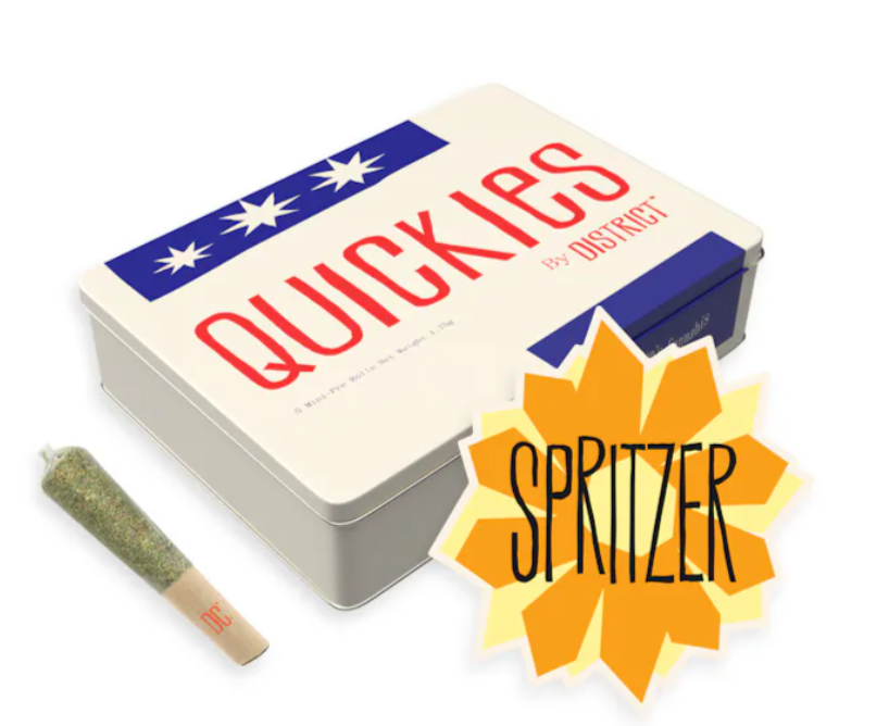 Photograph of product: District Oui'd - Spritzer Quickies Pre-Roll Pack (5x.35g)