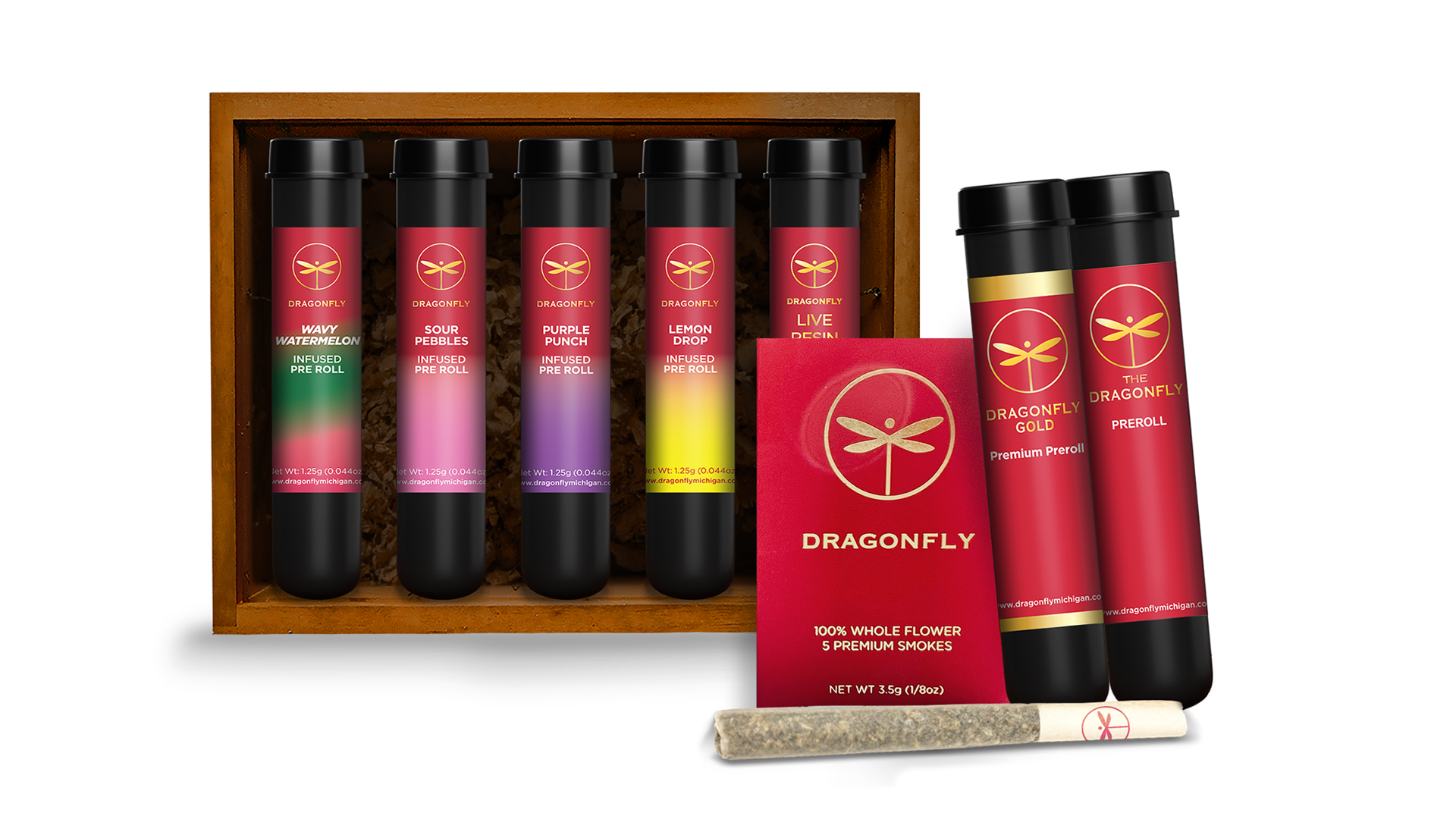 Photograph of Product: Dragonfly - Banana Bash - Infused Pre-roll