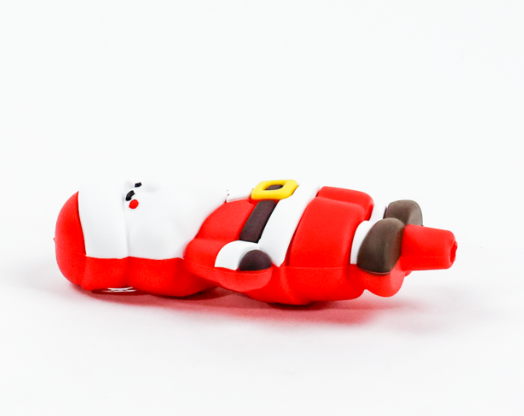 Photograph of product: 4.5" Silicone Santa Pipe