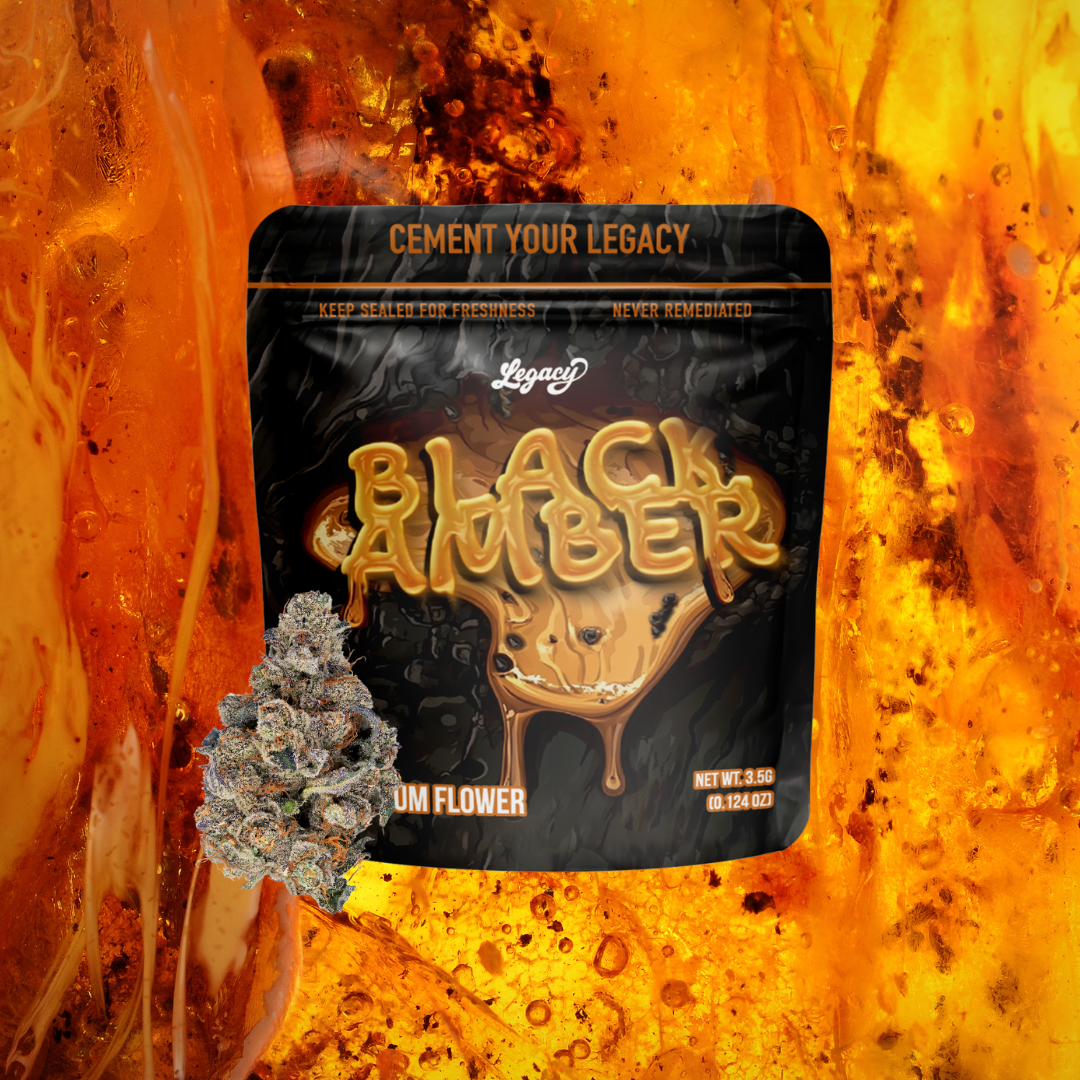 Photograph of product: Legacy | Flower | Black Amber - 3.5g