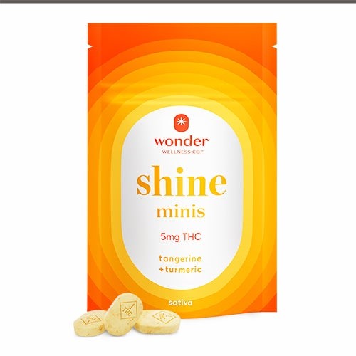 Photograph of product: Mini Shine Tangerine Troches 200mg (40-Pack | 5mg Each)