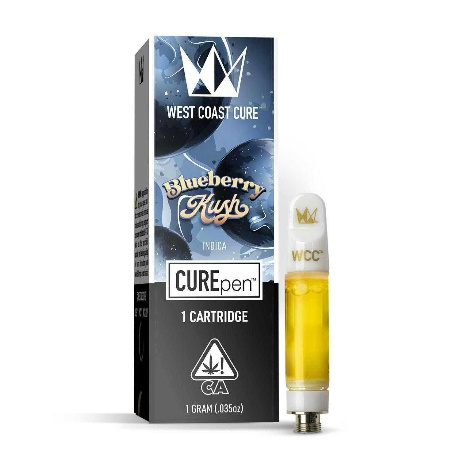 Photograph of product: CUREPEN CARTRIDGE - BLUEBERRY KUSH 1G