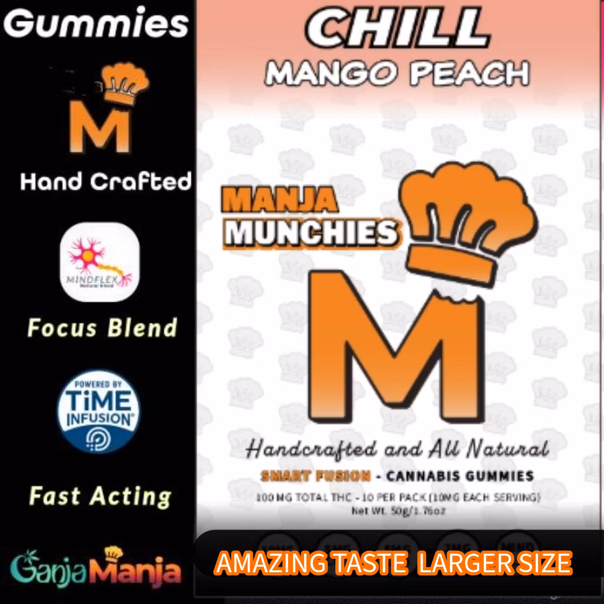 Photograph of product: Gummies | Chill |  Mango Peach