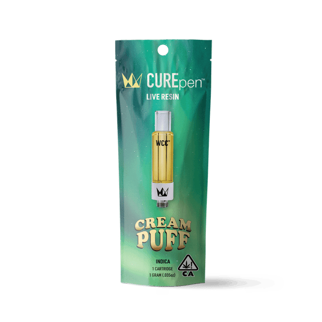 Photograph of product: 1g Cream Puff Live Resin CurePen - 