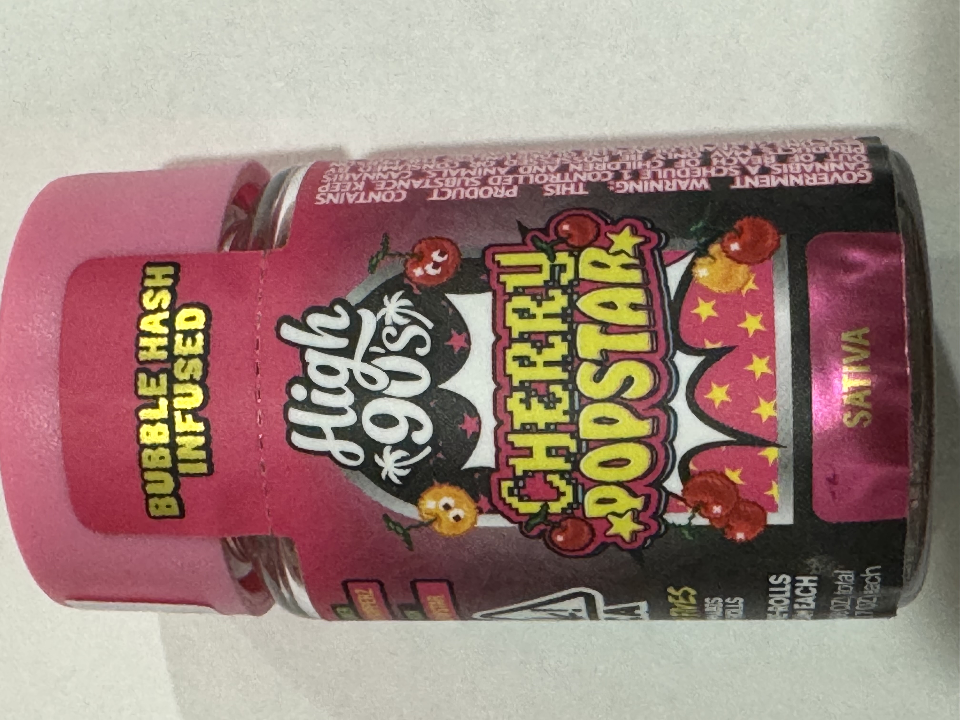 Photograph of product: CHERRY POPSTAR 2.5G 5 PACK INFUSED PREROLL - 2.5 G