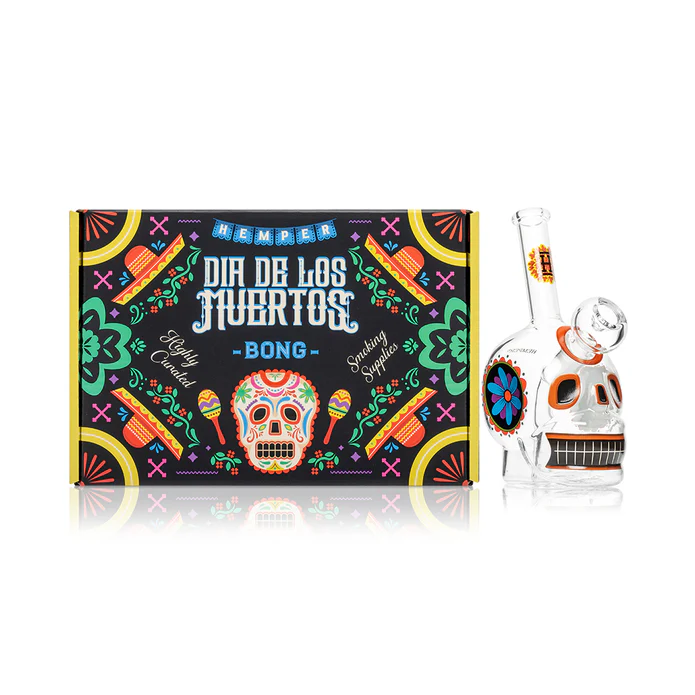 Photograph of product: Hemper - Dia De Los Muertos Bong 6.1"