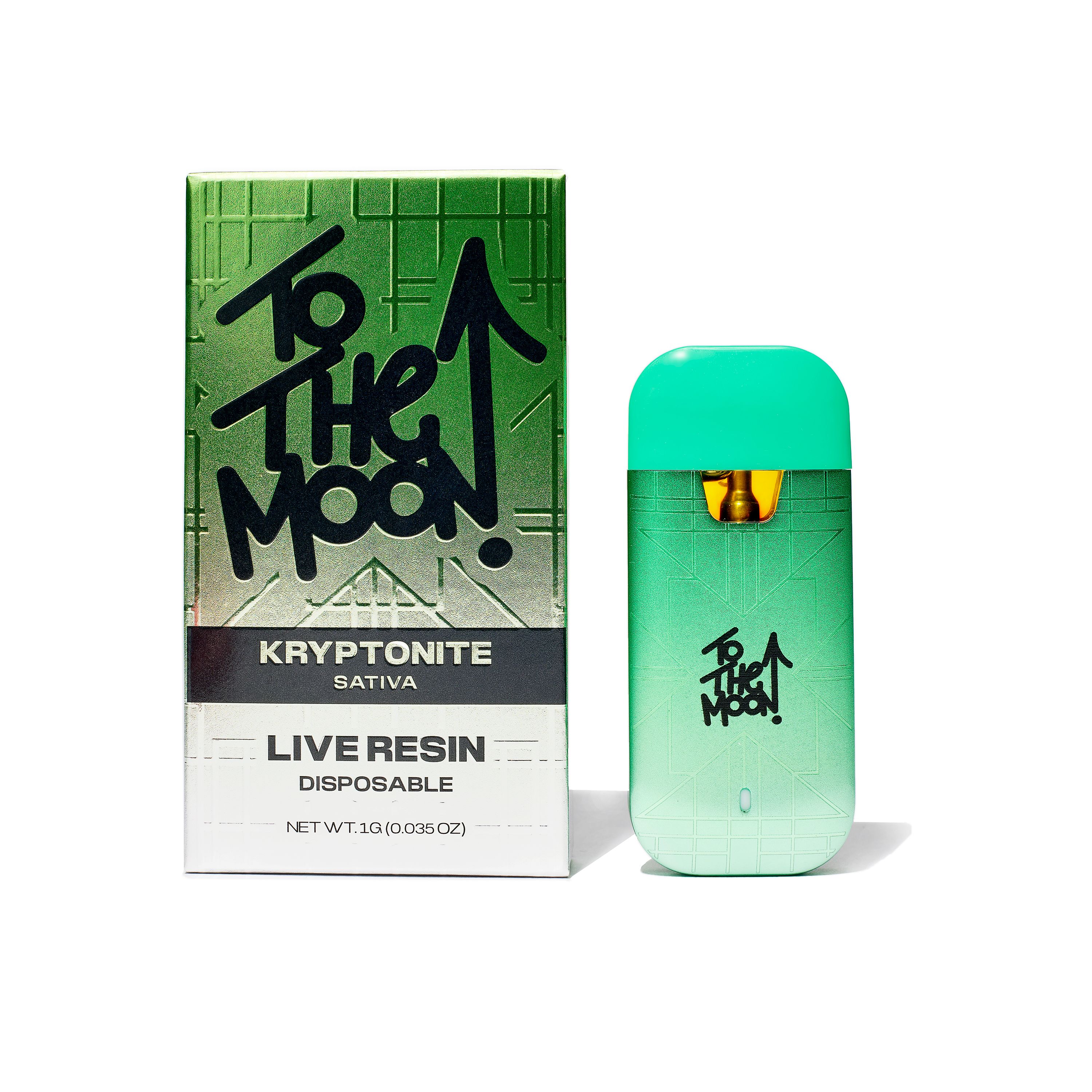 Photograph of product: TO THE MOON | KRYPTONITE | LIVE RESIN DISPOSABLE | 1G