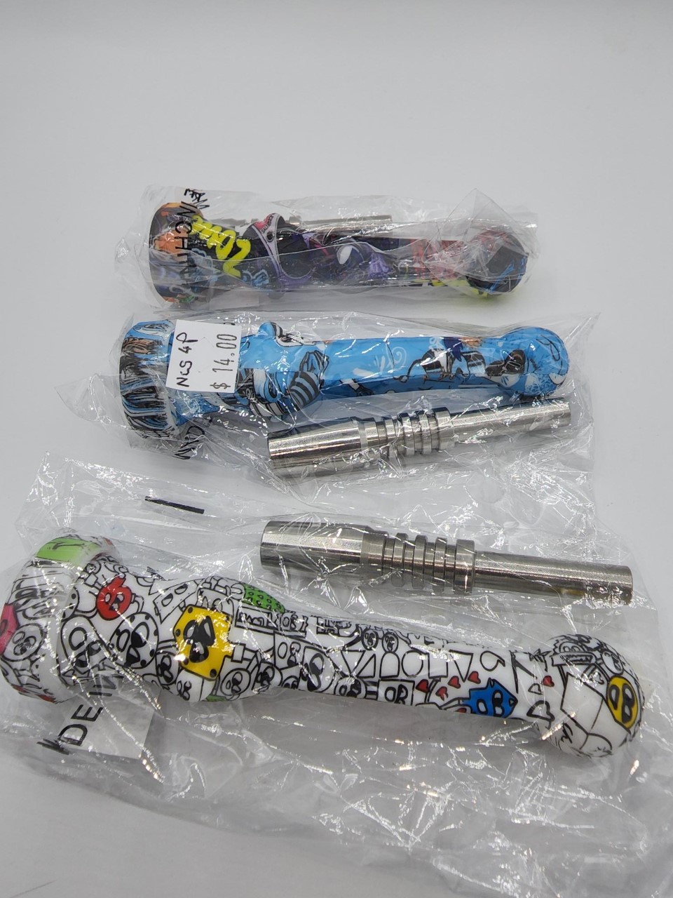 Photograph of product: Silicone Glassware | Silicone Print Nectar Collector $14