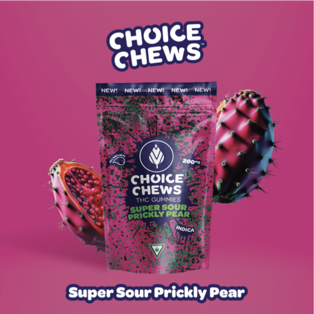 Photograph of product: Choice Chews - 200mg Gummy - Watermelon Kush