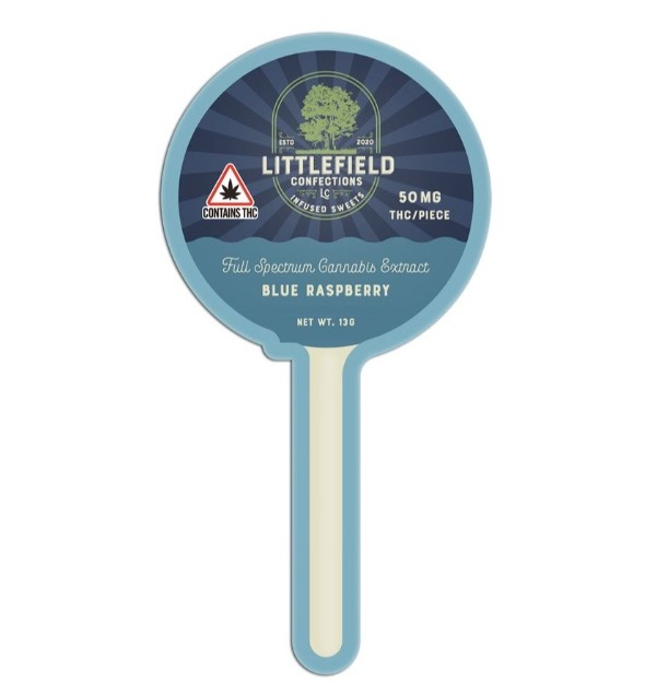 Photograph of Product: Blue Razz 50mg Lollipop