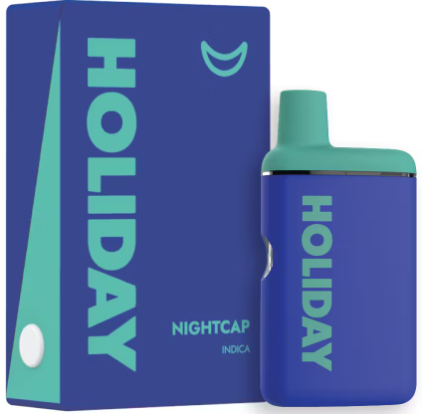 Photograph of product: Holiday Nightcap 2:1 TH-oui:CBN Oui'd Distillate Disposable 1g