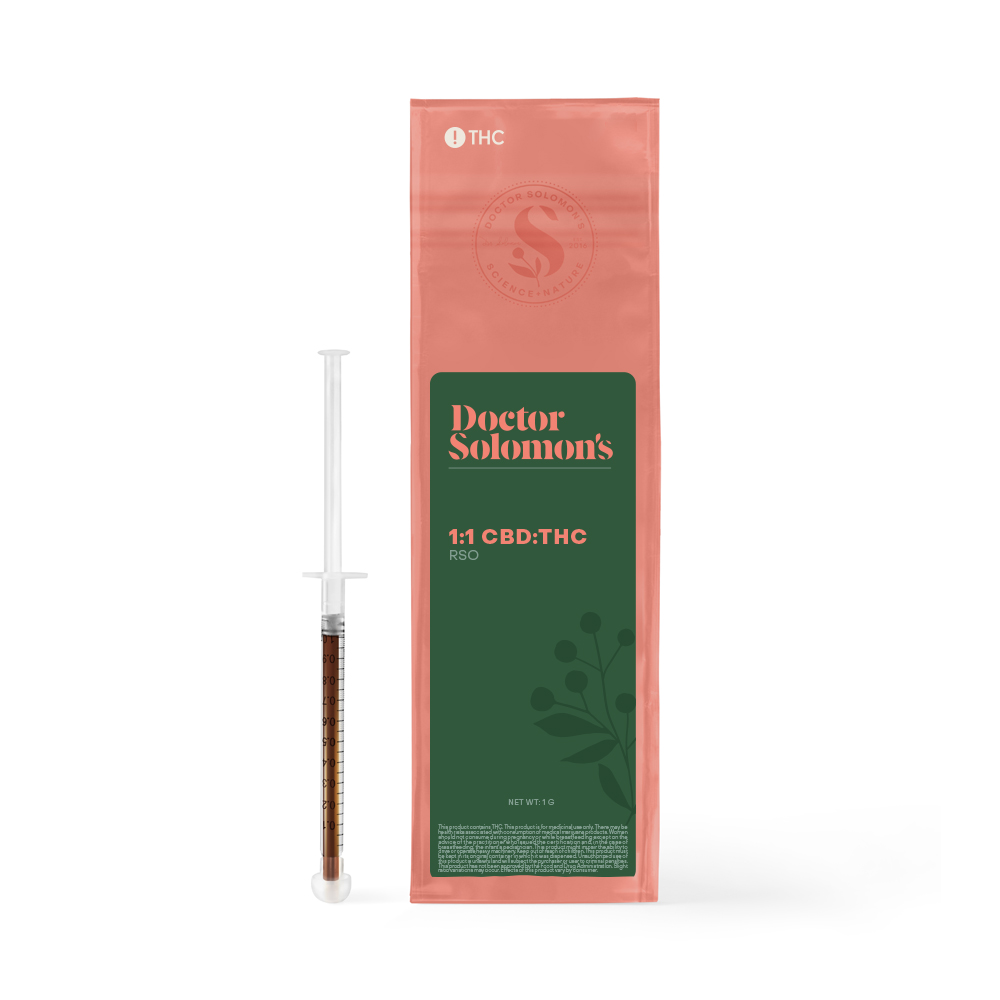 Photograph of Product: 1g Durban Z x (ACDC x Shark Shock) RSO Syringe [1:1 THC:CBD]