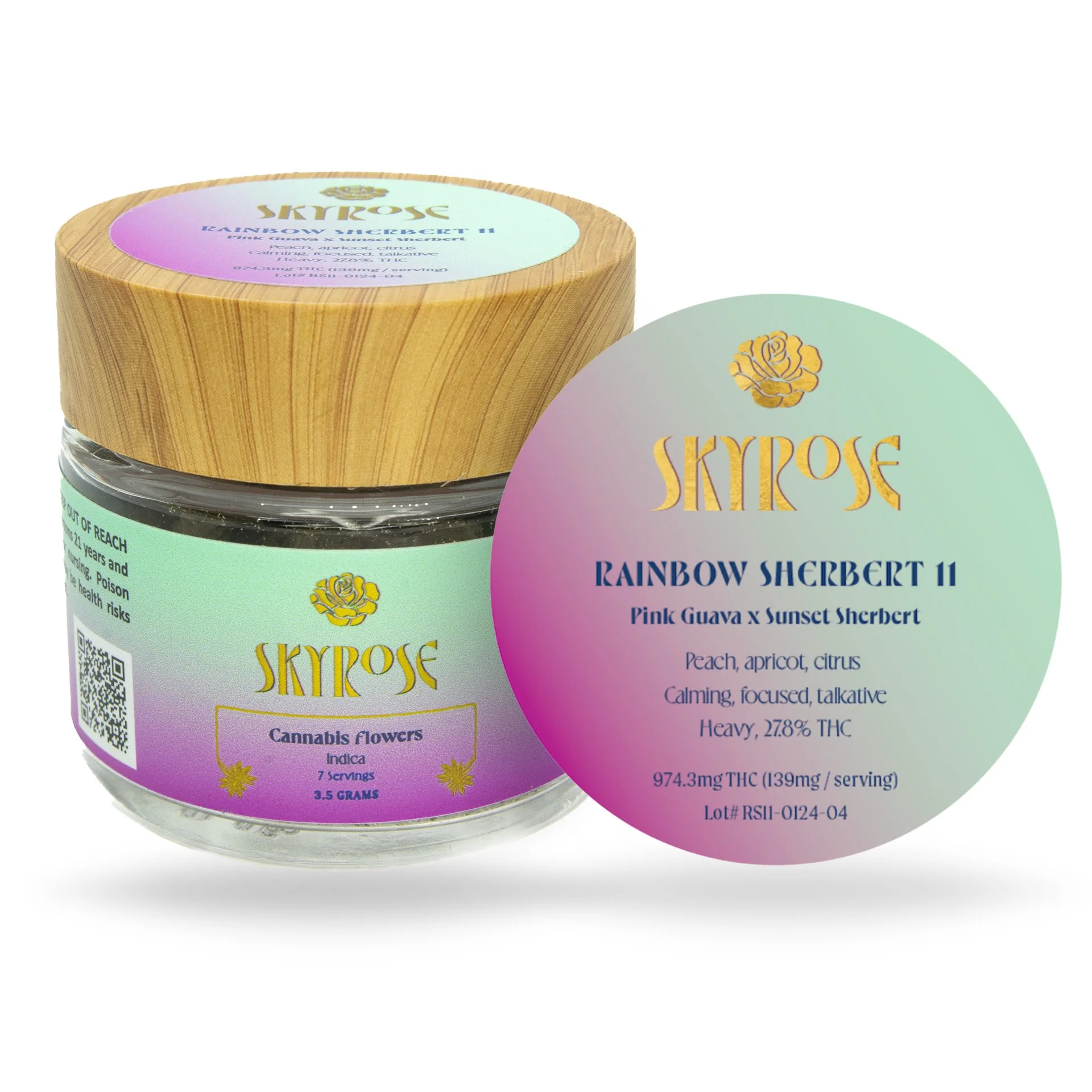 Photograph of product: Skyrose | Rainbow Sherbert 11 | Flower | Oui'd - 3.5g
