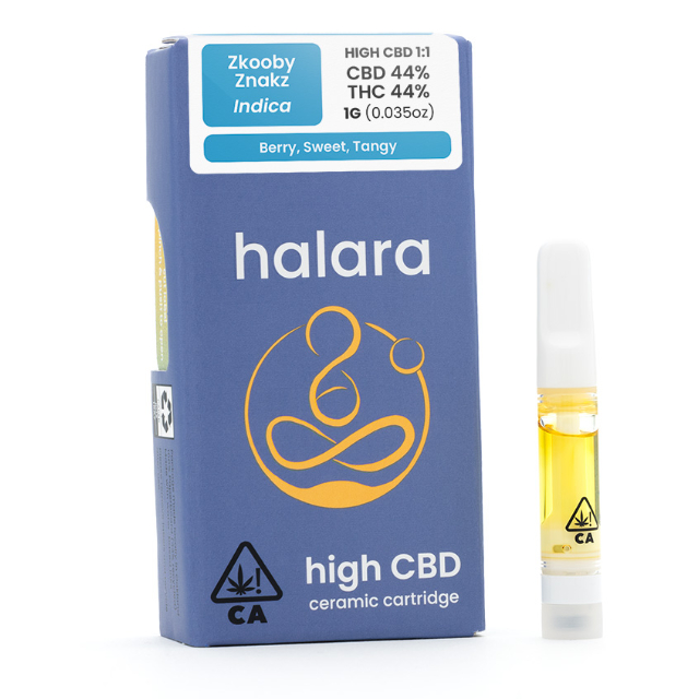 Photograph of Product: Halara High CBD 1g - 1:1 Zkooby Znakz (I)