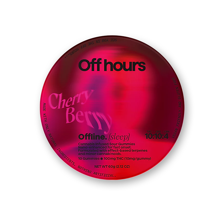 Photograph of product: Off Hours Offline Gummies- Cherry Berry