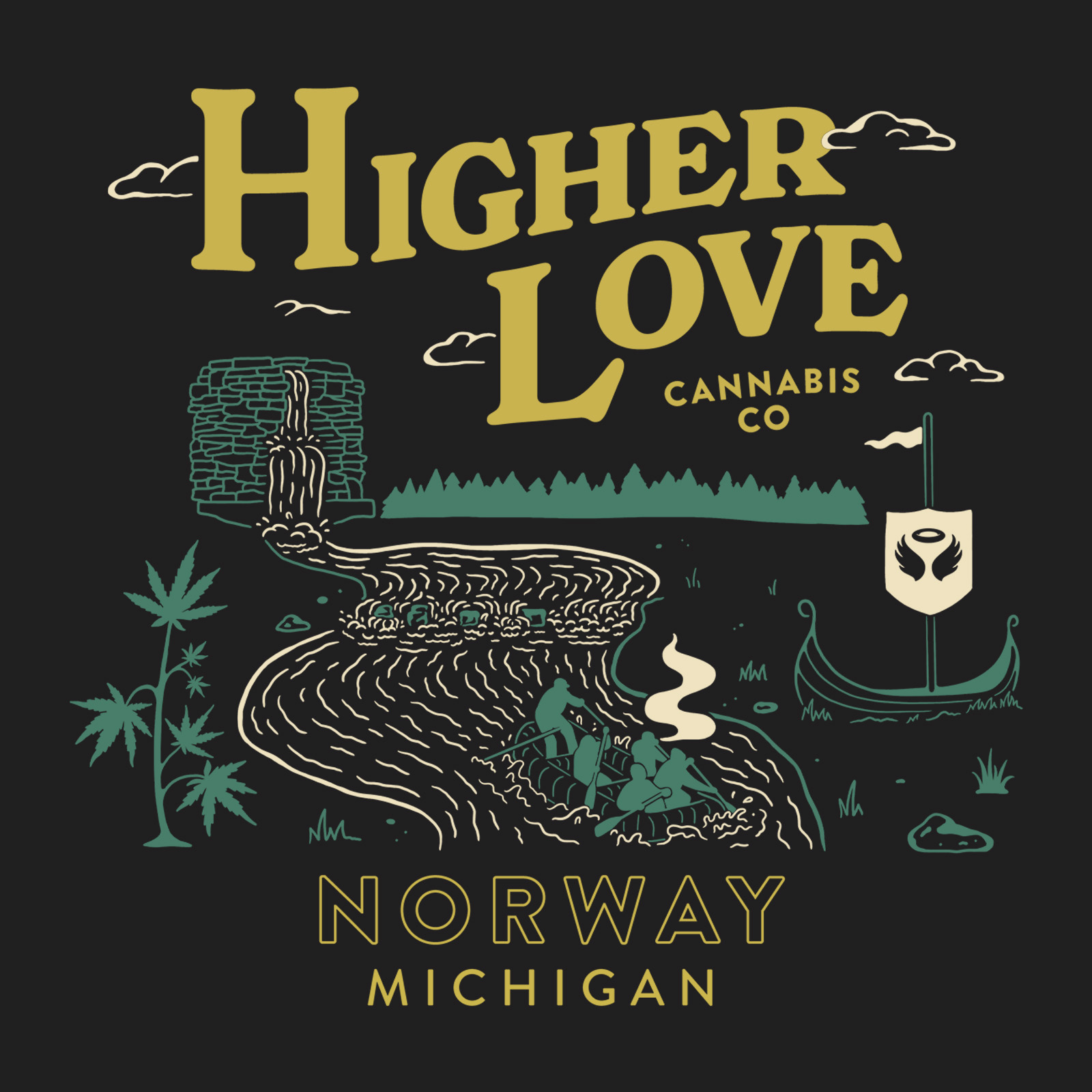 Photograph of product: Norway Tee - Black (S)