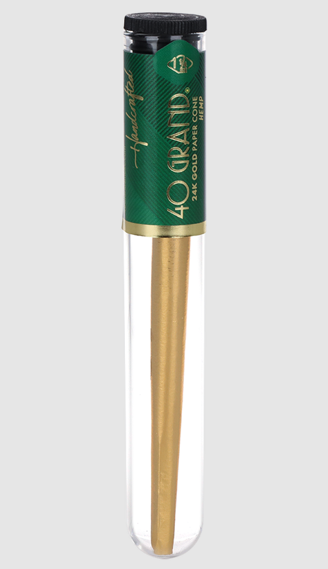 Photograph of product: Cones- 40 Grand- 24k Gold Hemp-1 1/4