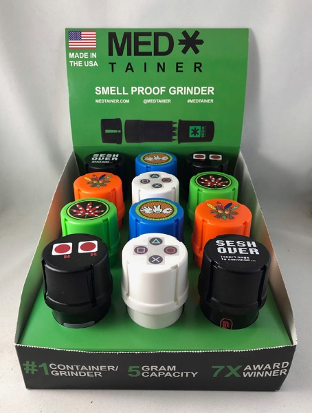 Photograph of product: 20 Dram Medtainer | Strolling Bud Zies Design