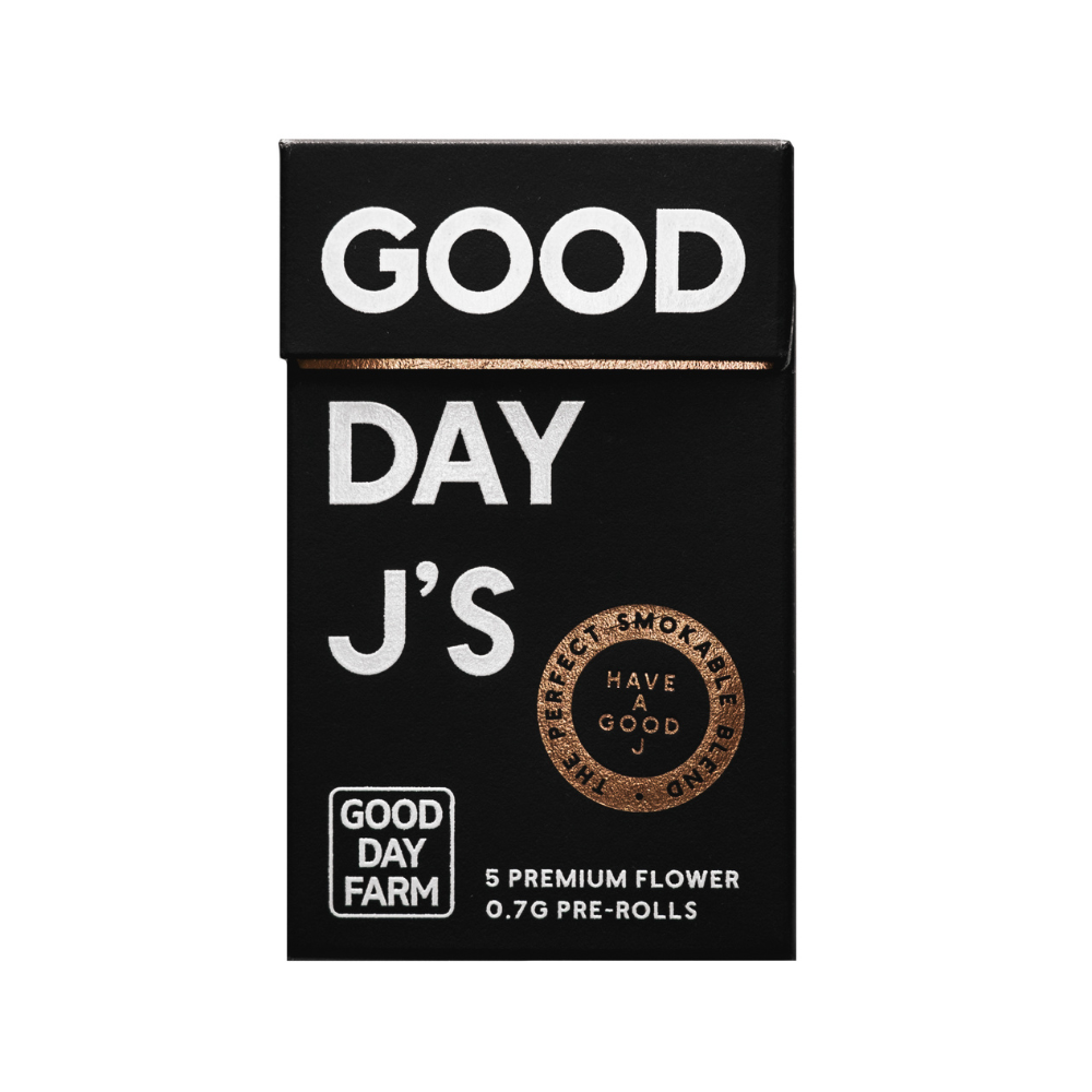 Photograph of product: GDF: Pre-Roll Pack | Cookies | Good Day J's | 0.7g ea | 5pk