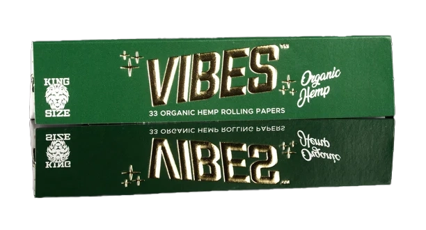Photograph of product: VIBES - Papers - King Size - Organic Hemp - 33pk