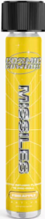 Photograph of product: COSMIC COWBOY | MISSILES INFUSED PRE-ROLL | PINEAPPLE