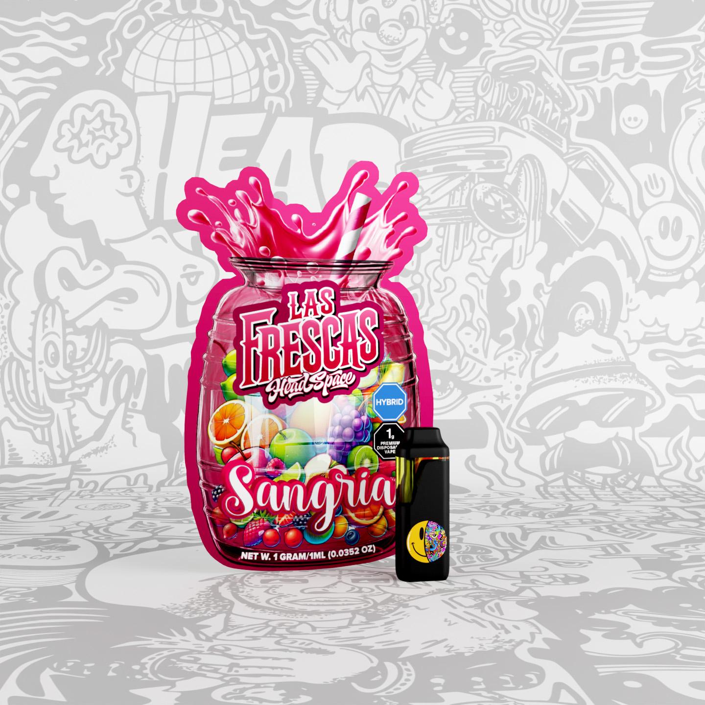 Photograph of product: Head Space Las Frescas Disposable- Sangria (Hybrid)