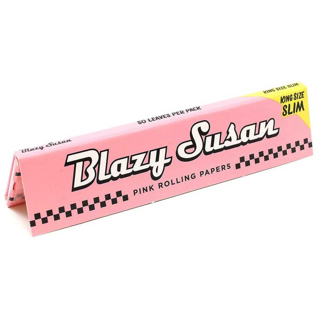 Photograph of product: Blazy Susan | Pink | Rolling Papers | King size