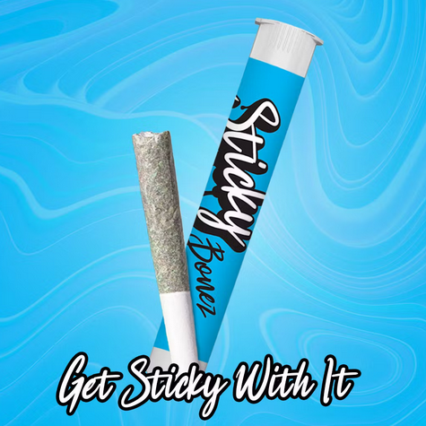 Photograph of product: Sticky Bonez - Grape Kush .5g Live Rosin-Infused Joint