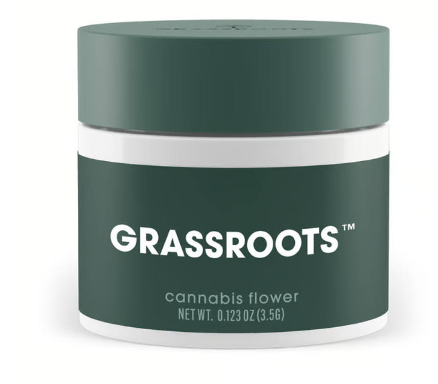 Photograph of product: GRASSROOTS CHEDDAR CHEEZE FLOWER 3.5G