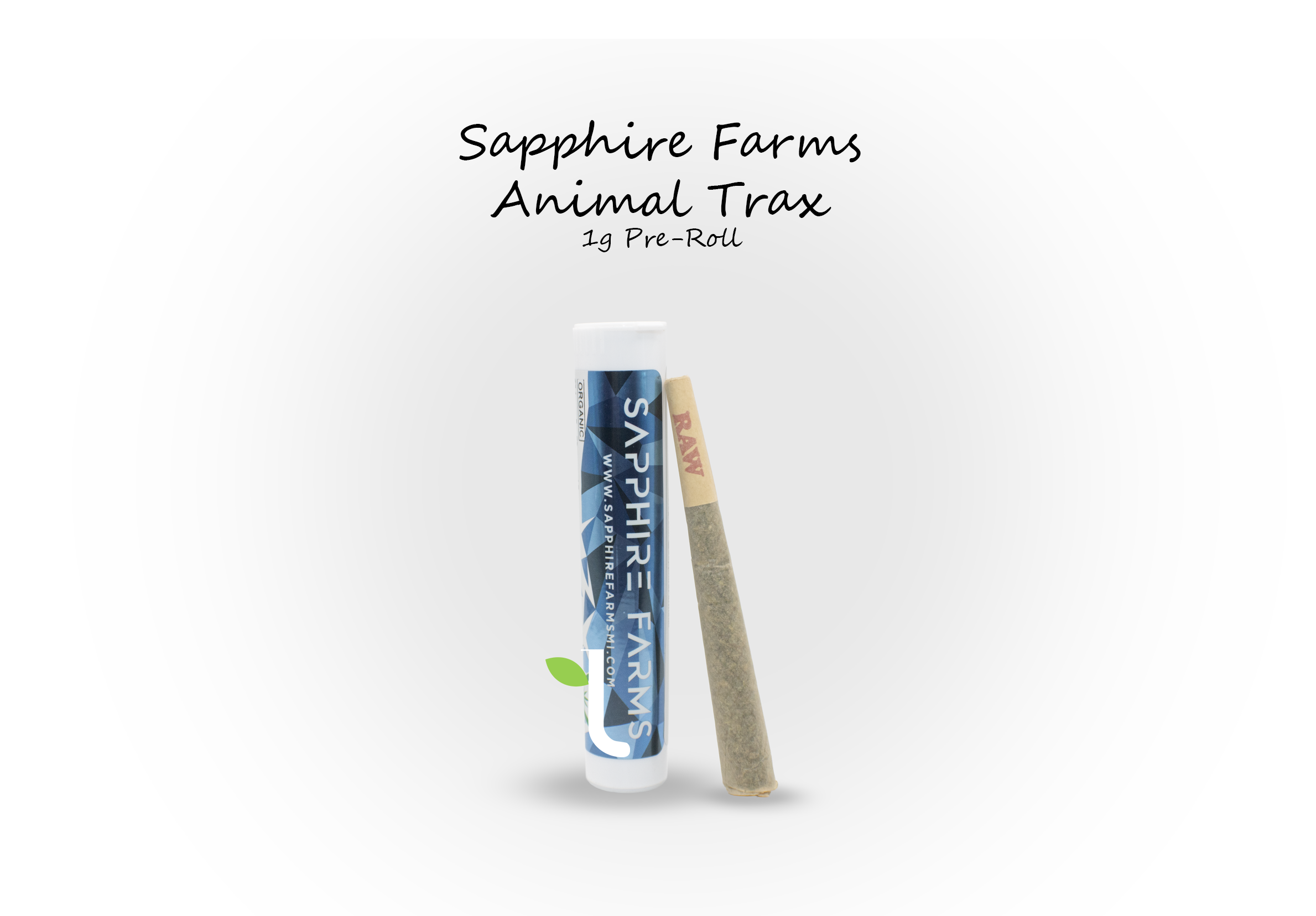 Photograph of product: Sapphire Farms | Animal Trax | Pre-Roll 1g