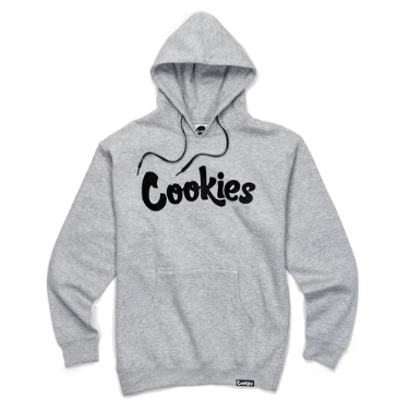 Photograph of product: Cookies - Hoodie - Original Mint Logo - Heather Gray/Black