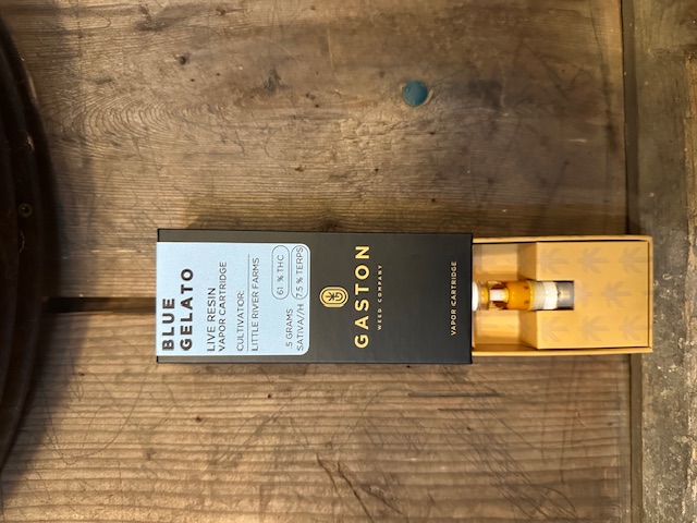Photograph of Product: Gaston Blue Gelato Live Resin Cart