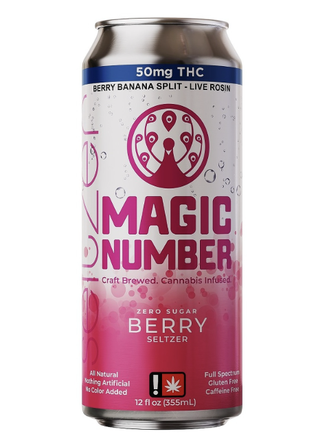 Photograph of product: Magic Number | Berry Seltzer | 50mg