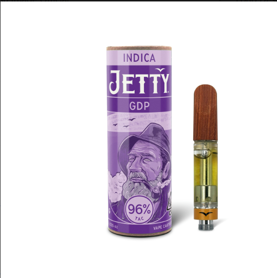 Photograph of product: Jetty GDP 0.5g High TH-oui Cartridge