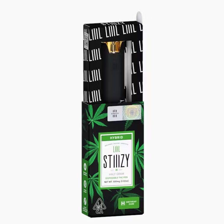 Photograph of product: BIRTHDAY CAKE - ALL-IN-ONE - .5G - HYBRID - STIIIZY LIIIL