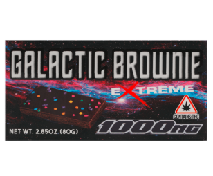 Photograph of product: Extreme Galactic Brownie 1000mg