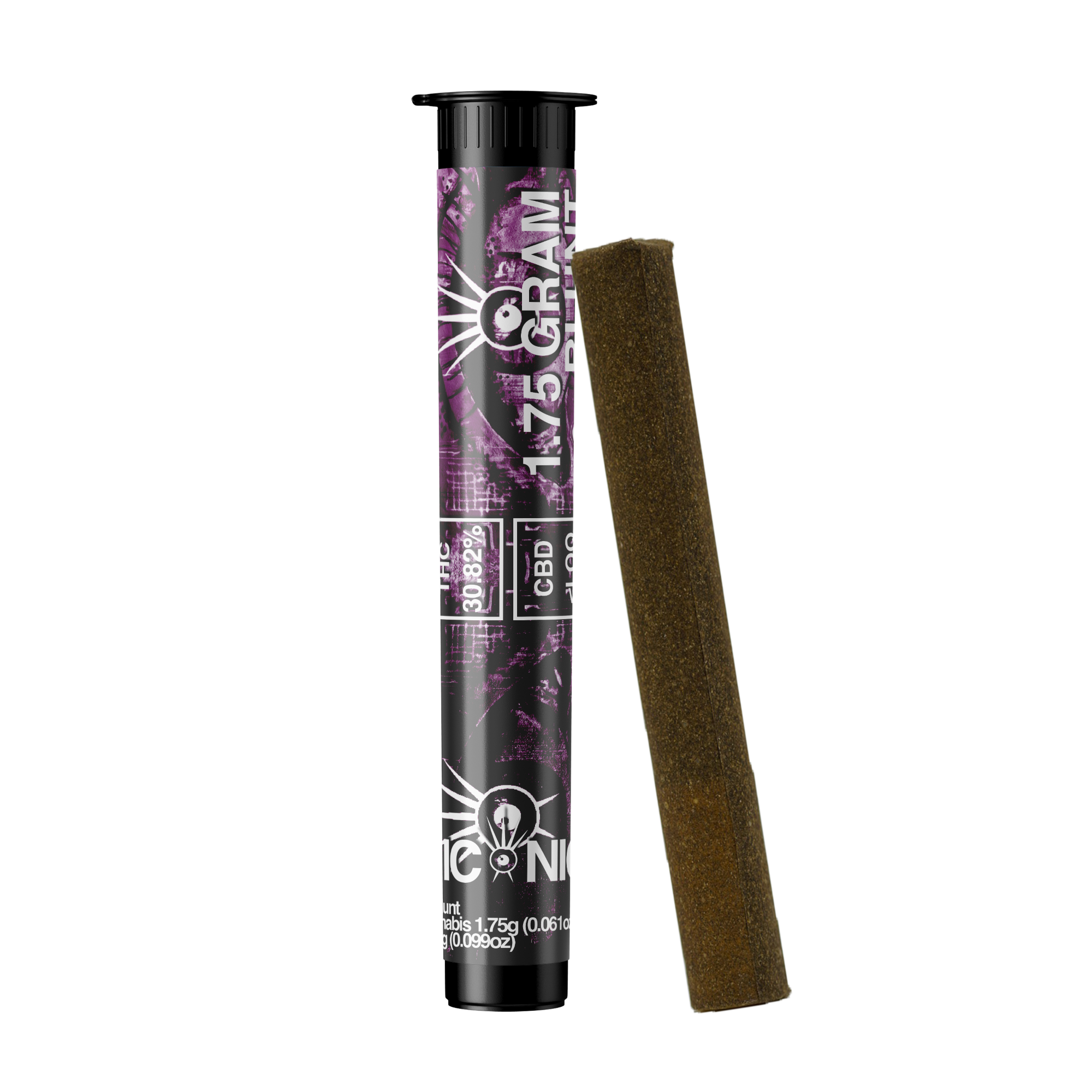 Photograph of product: Iconic Blunts | Yummy Yummy | Hemp Wrapped Pre-Roll