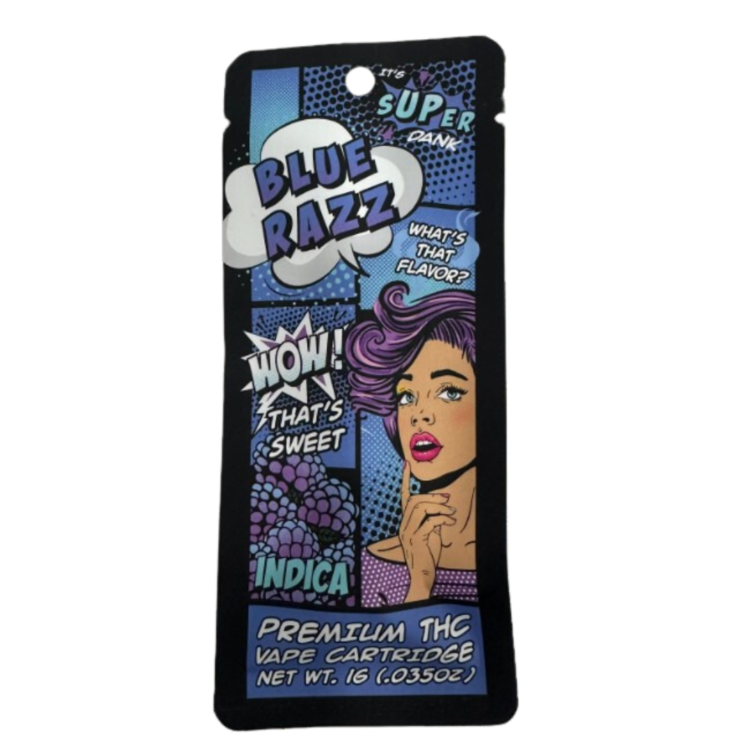 Photograph of product: Super Dank -  Blue Razz - Distillate Cartridge