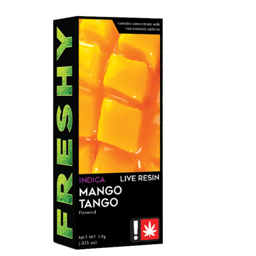 Photograph of product: Cartridge - 1g Flavored Freshy Live Resin - Mango Tango