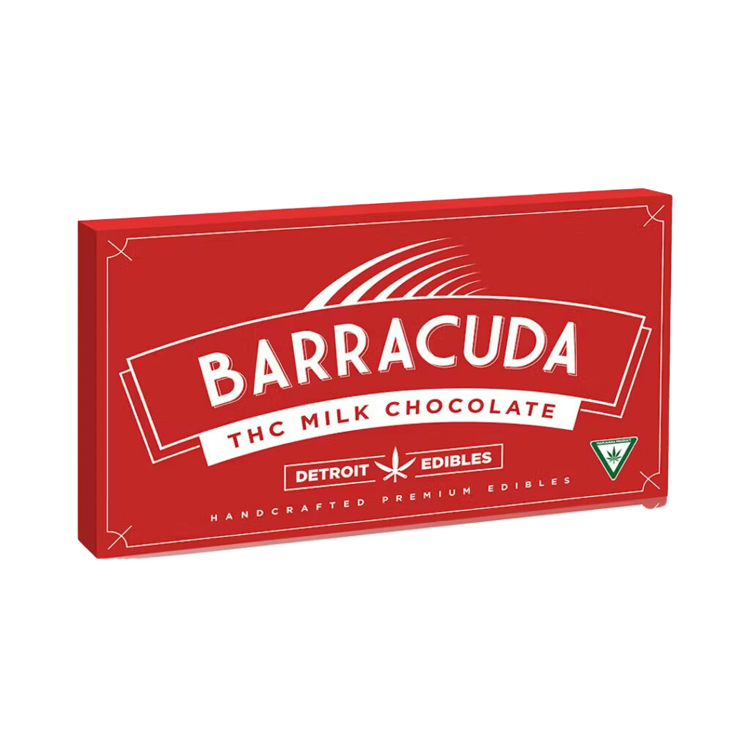 Photograph of product: Detroit Edibles | Milk Chocolate Barracuda Bar | 200mg