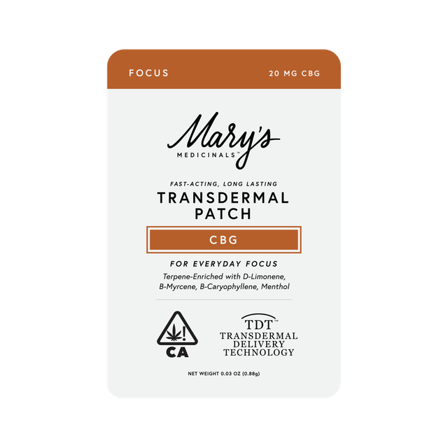 Photograph of product: Focus (CBG) Transdermal Patch (CA)
