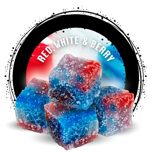 Photograph of product: Hybrid Red White & Berry Gummies | 100mg